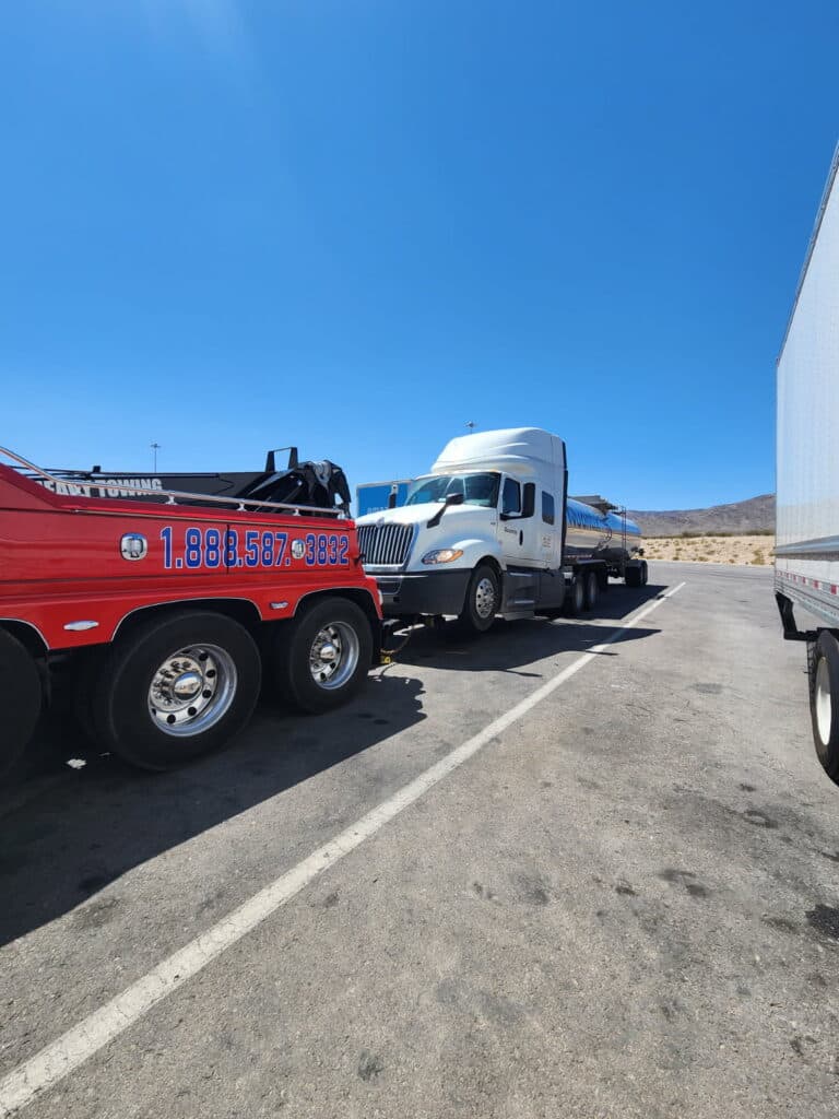 Diesel engine repair on a heavy-duty truck