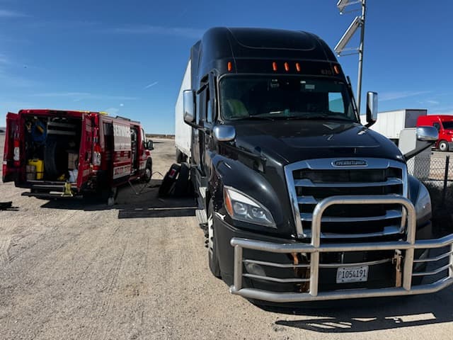 Mobile field service for a broken-down truck
