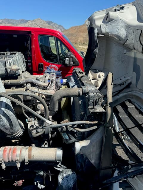 Highway towing of a disabled semi truck